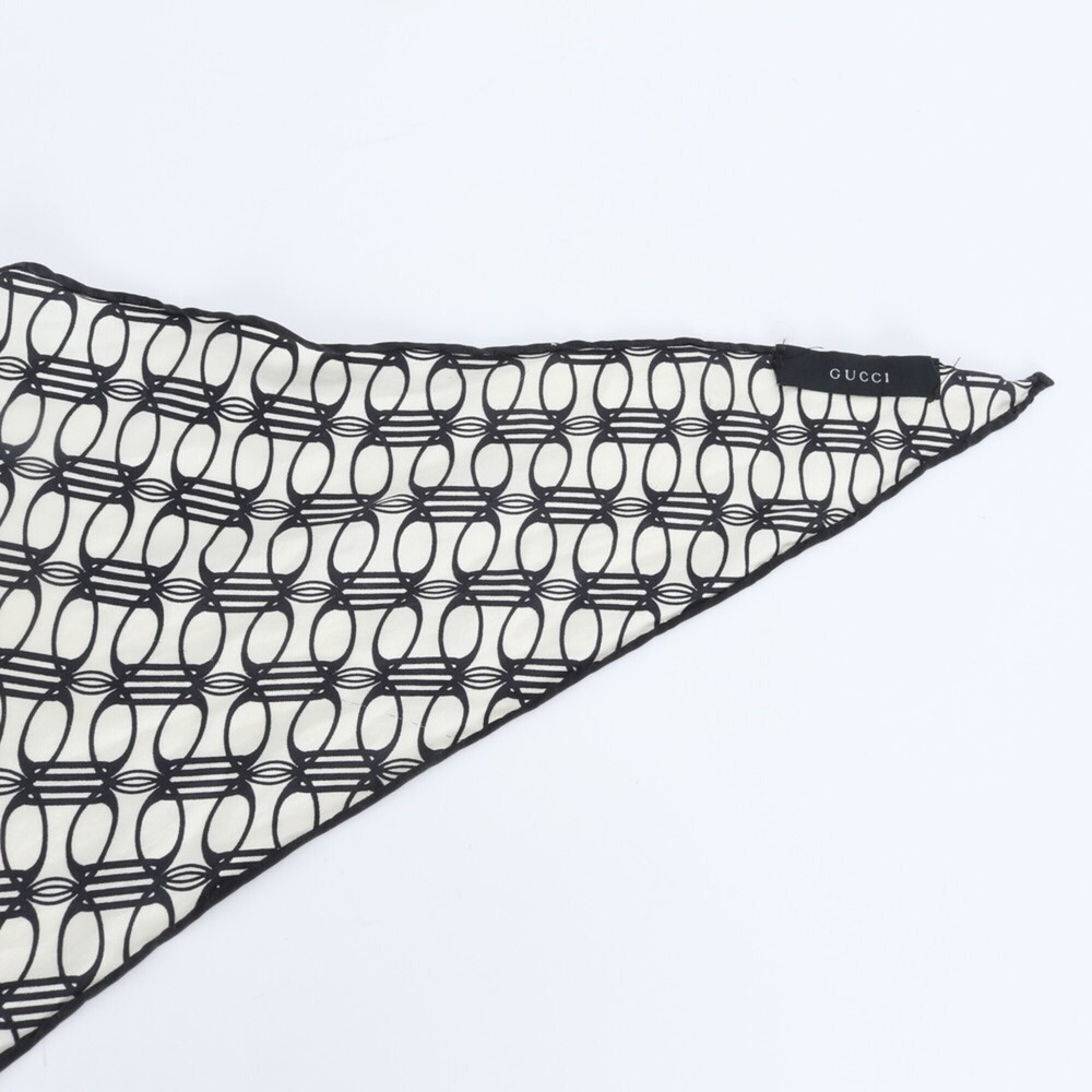 Gucci all-over monogram pattern scarf/muffler, bl… - image 6